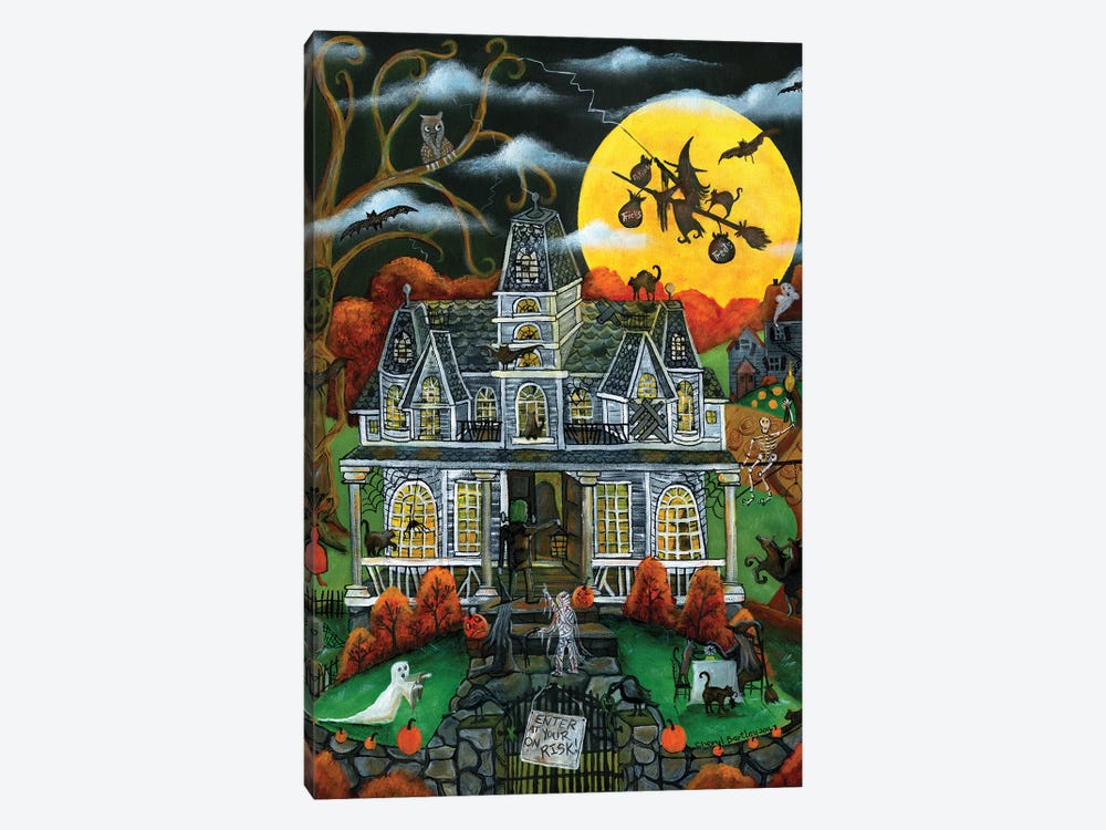 Halloween Potions Tricks and Treats by Cheryl Bartley 1-piece Canvas Wall Art