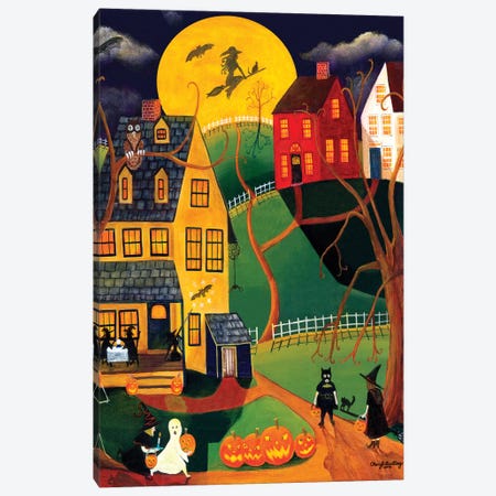 Halloween Trick or Treat Canvas Print #CBT115} by Cheryl Bartley Canvas Art