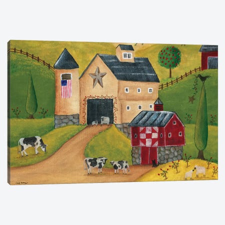 American Country Barns Canvas Print #CBT14} by Cheryl Bartley Canvas Wall Art
