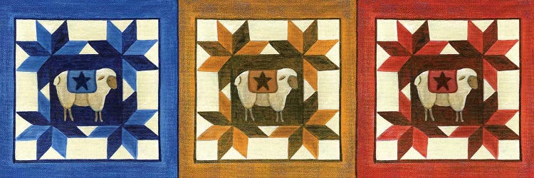 Primitive Sheep Quilt Star