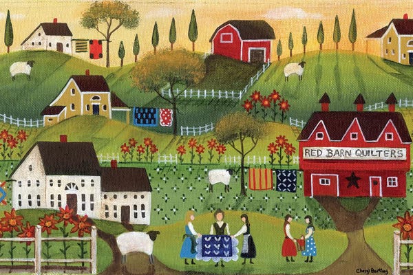 Farms: Red Barn Quilters by Cheryl Bartley