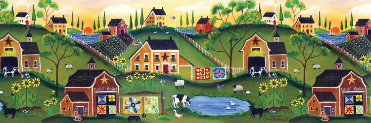 Red Quilters Barn Country Folk Art Farm