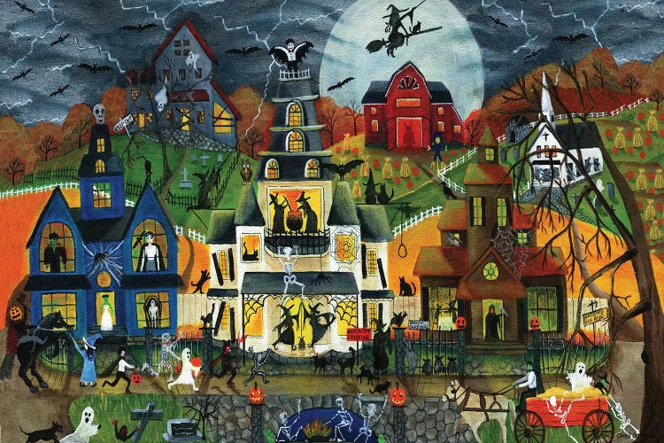 Spooky Street Cheryl Bartley by Cheryl Bartley wall art