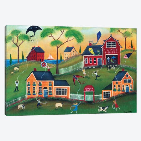 Windys Kite Farm Canvas Print #CBT251} by Cheryl Bartley Canvas Wall Art