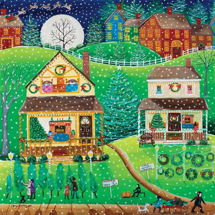 The First Snow by Cheryl Bartley wall art