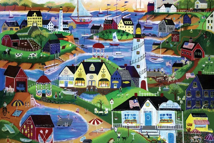 American Seaside Summertime Village