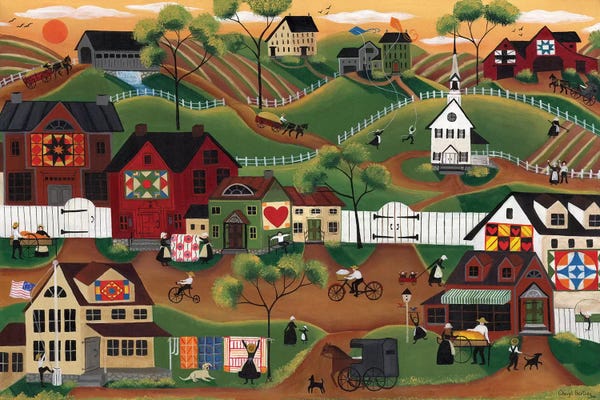 Hidden Pictures: Amish Quilt Village by Cheryl Bartley