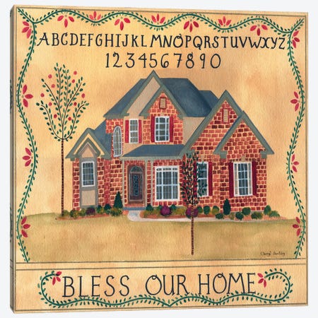 Brick House Blessing Canvas Print #CBT49} by Cheryl Bartley Canvas Artwork