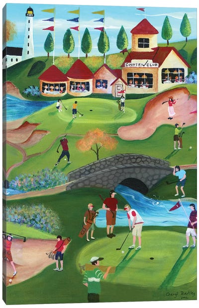 Country Golf Club Canvas Art Print - Cheryl Bartley