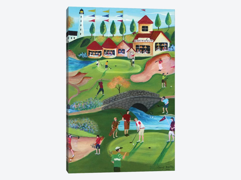 Country Golf Club by Cheryl Bartley 1-piece Canvas Art