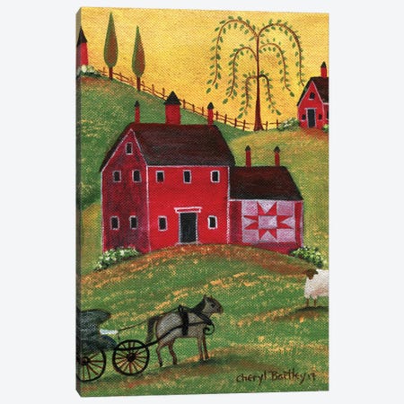 Country Homestead Canvas Print #CBT74} by Cheryl Bartley Canvas Art