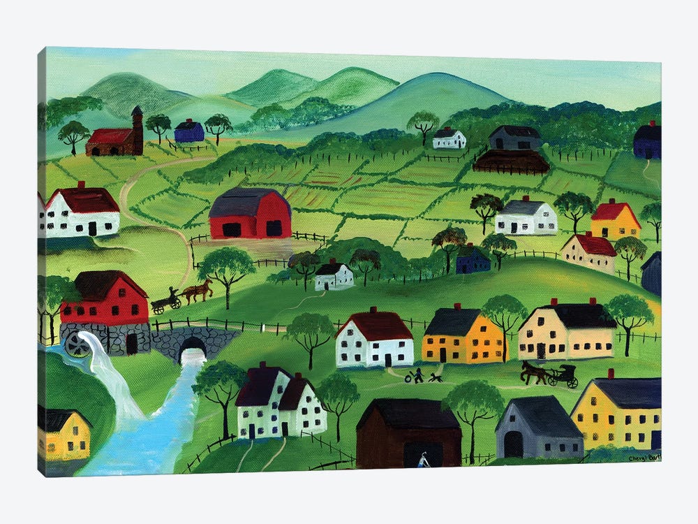 Countryside by Cheryl Bartley 1-piece Canvas Print