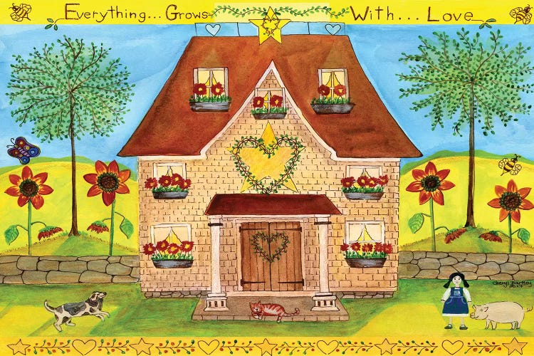 Everything Grows With Love by Cheryl Bartley wall art