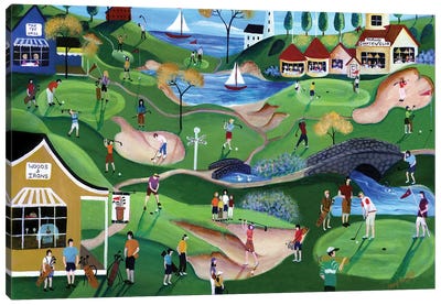 Fairway Golf Resort Canvas Art Print - Golf Course Art