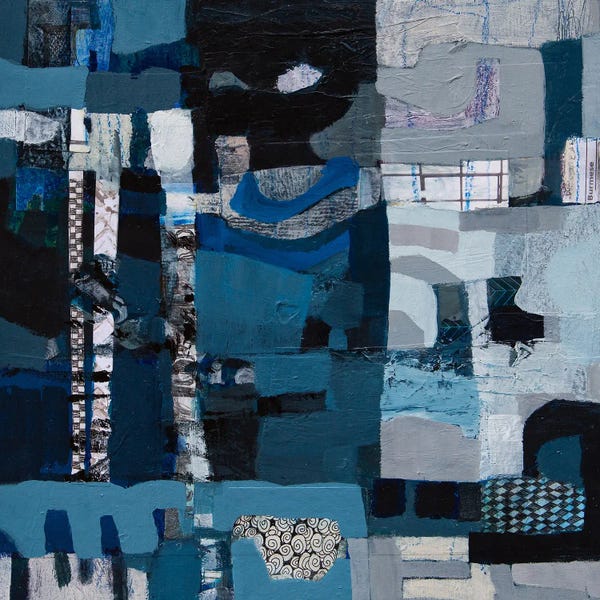 Industrial Office: Forest Blues by Claire Bowen