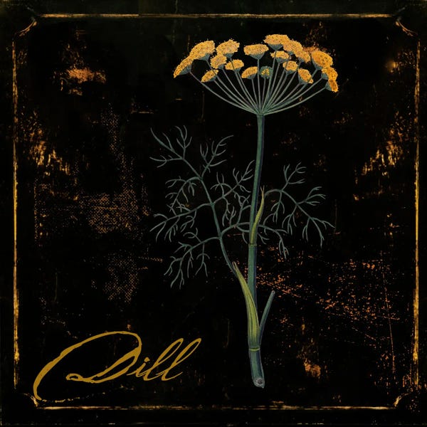 Herbs: Black Gold Herbs I by Sasha