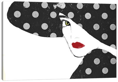 Femme Den IV Canvas Art Print - Polka Dot Patterns