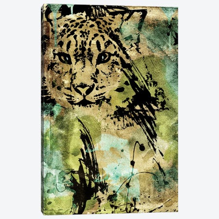 Leopard Ink Canvas Print #CBY572} by Color Bakery Canvas Artwork