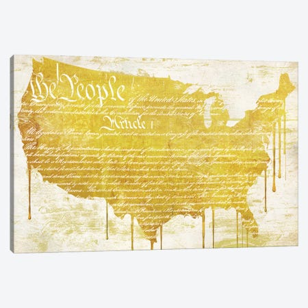 American Dream II Canvas Print #CBY6} by Color Bakery Canvas Wall Art