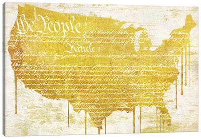 American Dream II Canvas Art Print - Country Maps