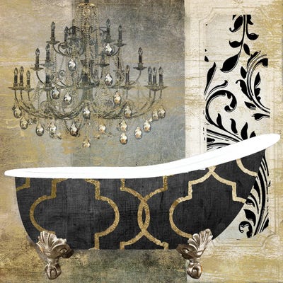 Paris Bath II by Sasha framed canvas print