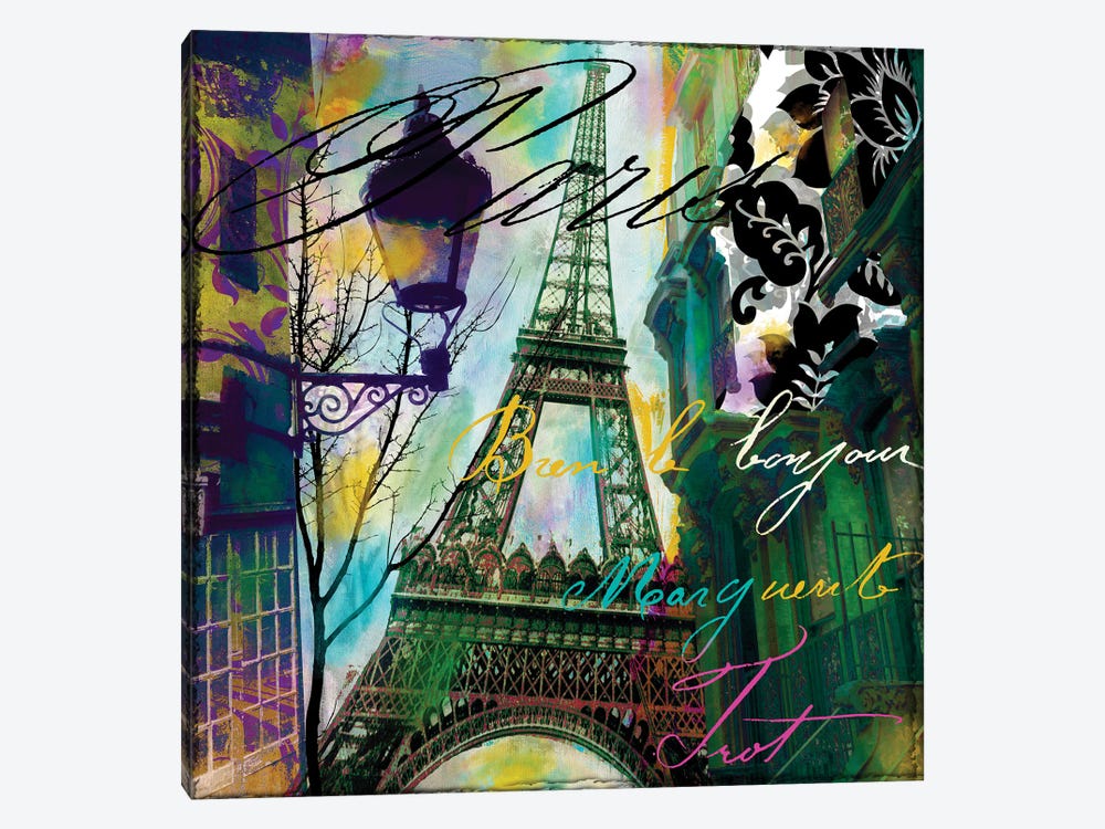 To Paris With Love I by Sasha 1-piece Canvas Artwork