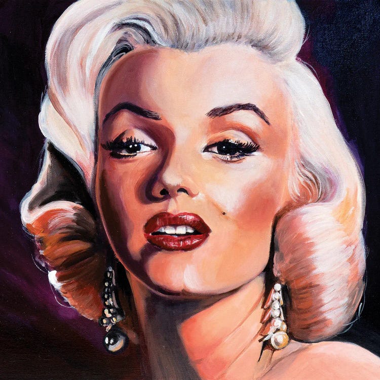 Marilyn Canvas Art by Charlotte Bezant | iCanvas