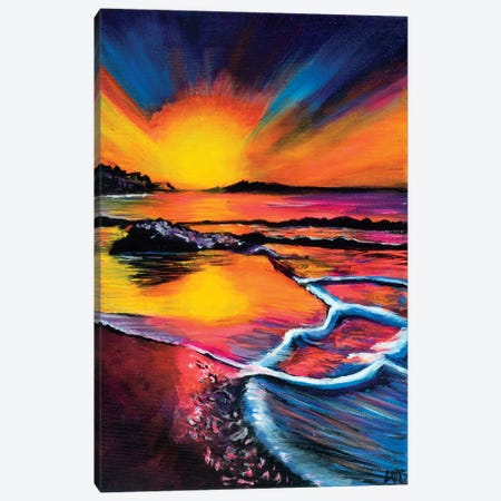 Bold Sunset Canvas Print #CBZ15} by Charlotte Bezant Canvas Artwork