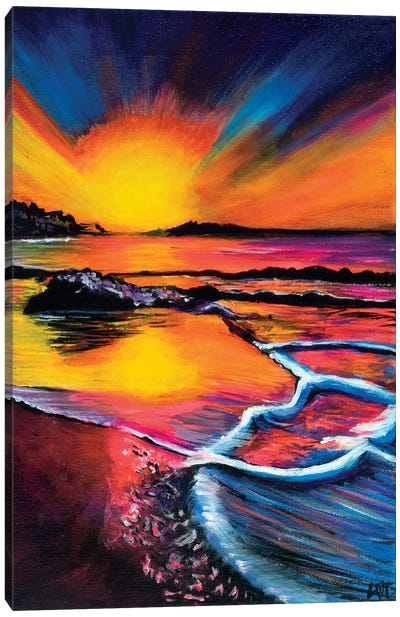 Bold Sunset Canvas Art Print - Charlotte Bezant