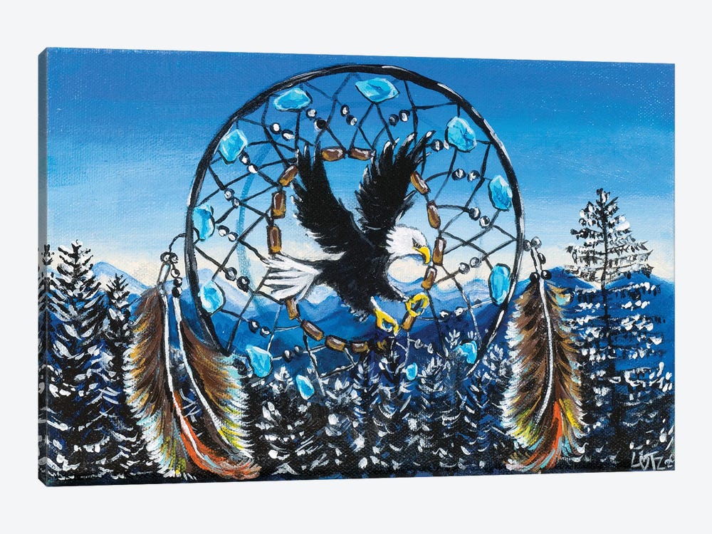 Eagle Dream Catcher by Charlotte Bezant 1-piece Art Print