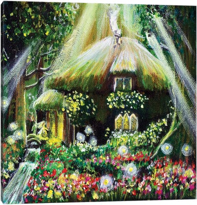The Enchanted Cottage Canvas Art Print - Charlotte Bezant