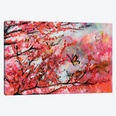 Blossom Fall Canvas Print #CBZ23} by Charlotte Bezant Canvas Wall Art