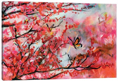 Blossom Fall Canvas Art Print - Charlotte Bezant