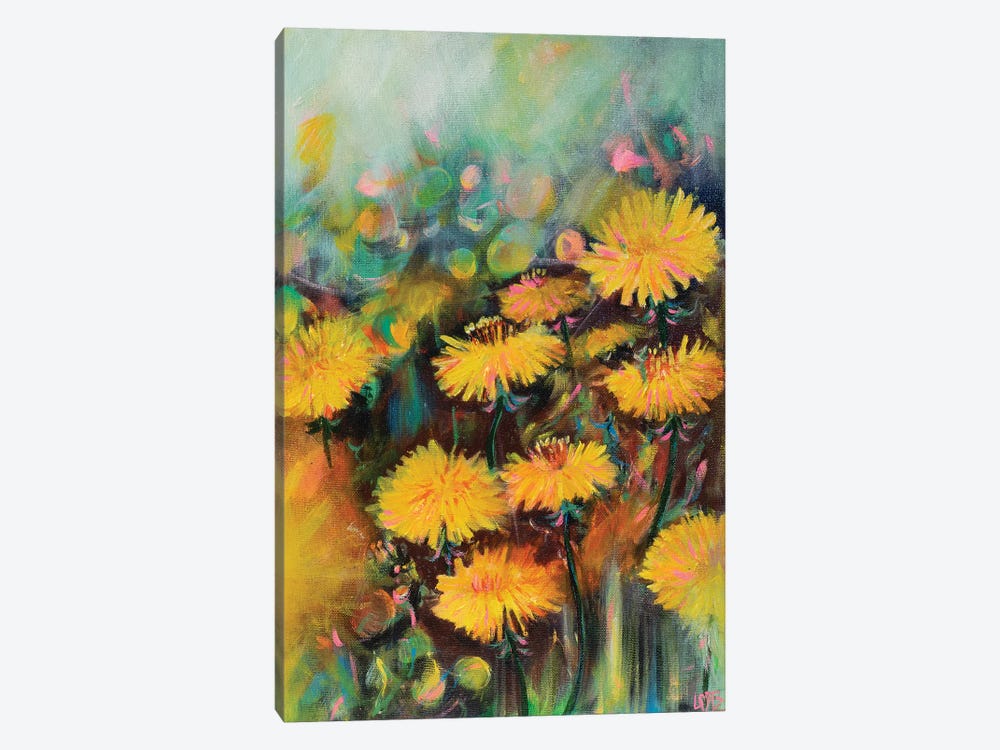 Morning Dandelions by Charlotte Bezant 1-piece Canvas Print