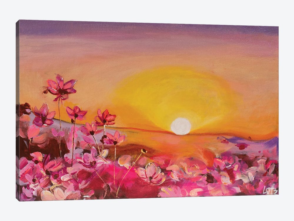 Morning Flower Burst by Charlotte Bezant 1-piece Canvas Art