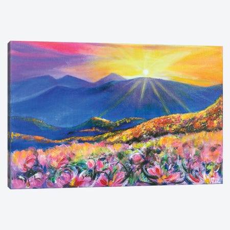 Mountain Sunrise Canvas Print #CBZ31} by Charlotte Bezant Canvas Print