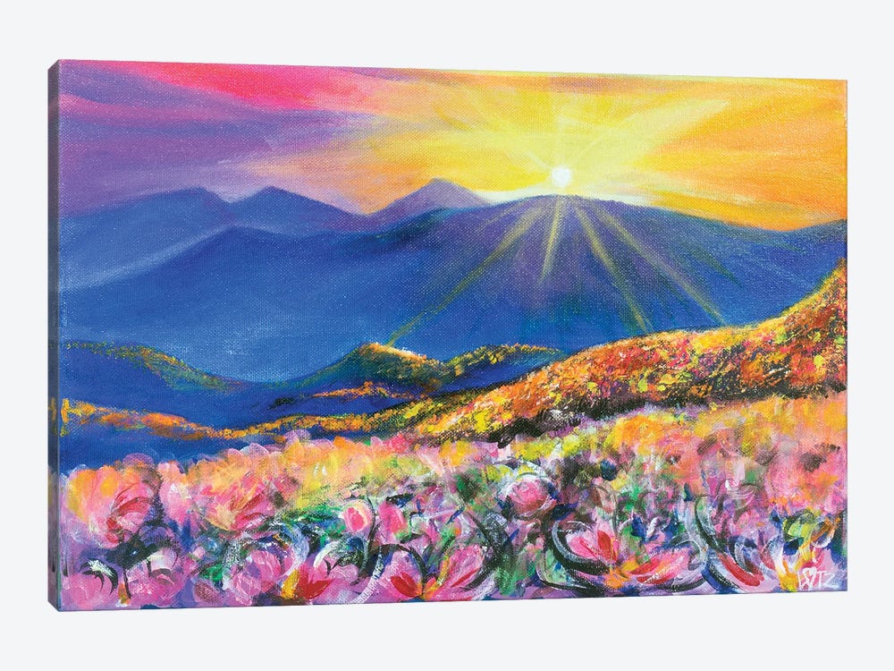 Mountain Sunrise by Charlotte Bezant 1-piece Canvas Wall Art