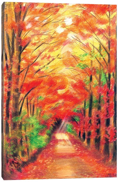 Autumn Fall Canvas Art Print - Charlotte Bezant
