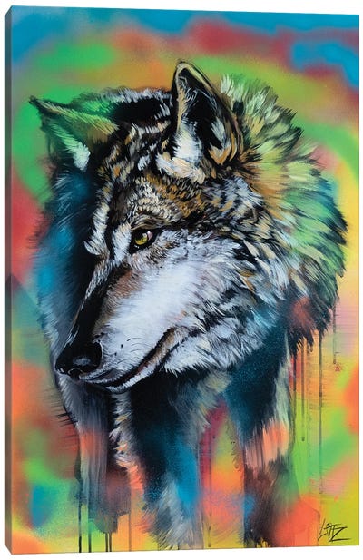 Wolf Canvas Art Print - Charlotte Bezant