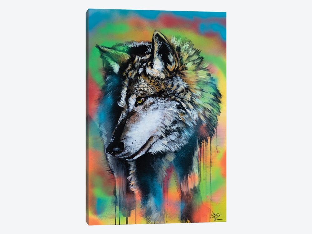Wolf by Charlotte Bezant 1-piece Canvas Art Print
