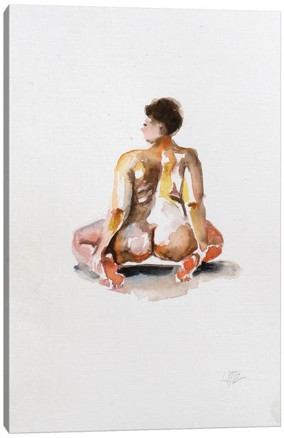 Figure Study IX Canvas Art Print - Charlotte Bezant