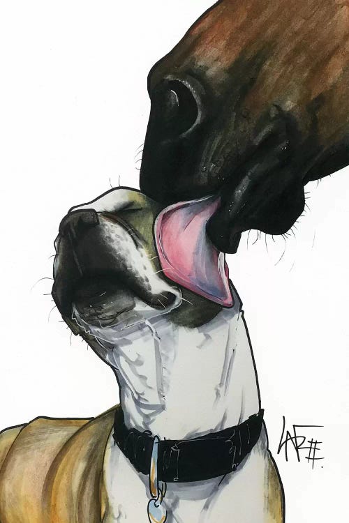 Gift Horse by Canine Caricatures wall art