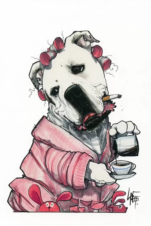 Whatsamatta by Canine Caricatures wall art
