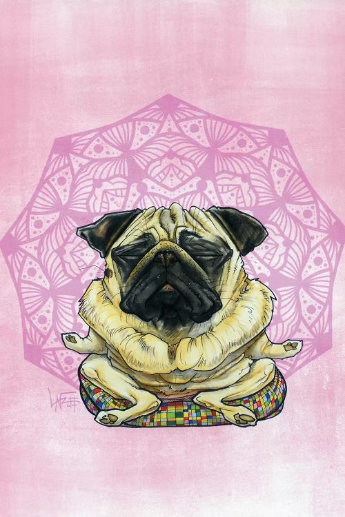 Meditating Pug