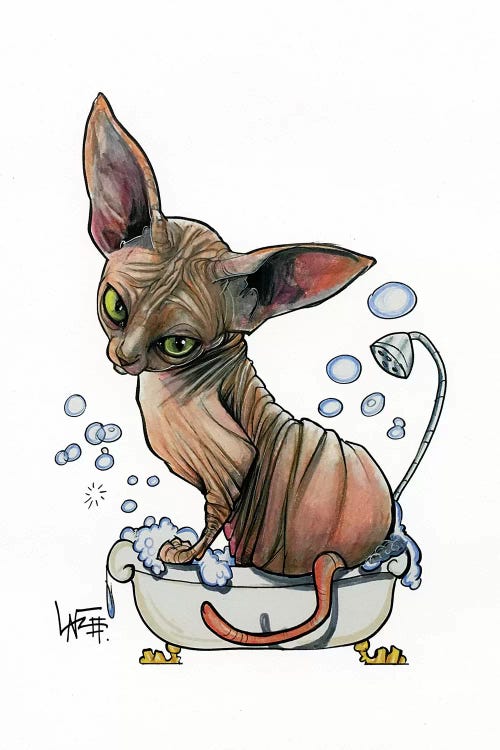 Sphynx Bubble Bath