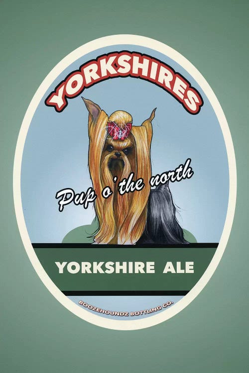Yorkshire Ale by Canine Caricatures wall art