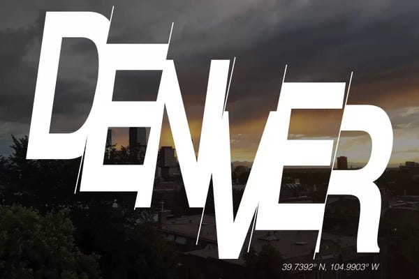 Colorado: Denver (39.7° N, 104.9° W) by 5by5collective