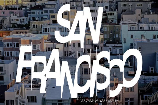 San Francisco: San Francisco (37.7° N, 122.4° W) by 5by5collective
