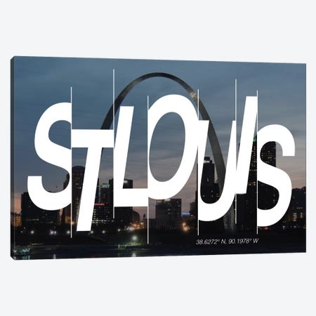 St. Louis (38.6° N, 90.1° W) Canvas Print #CCB9} by 5by5collective Canvas Art
