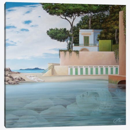 Italian Bathroom Canvas Print #CCC14} by Cecco Mariniello Canvas Artwork